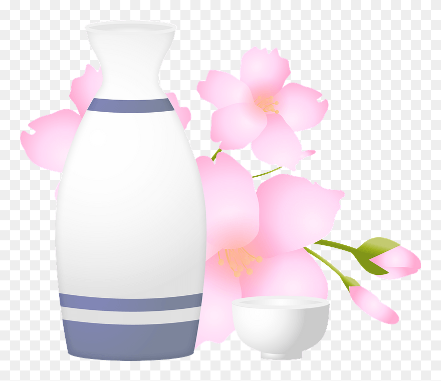 Cherry Blossoms Sake Clipart - Artificial Flower - Png Download