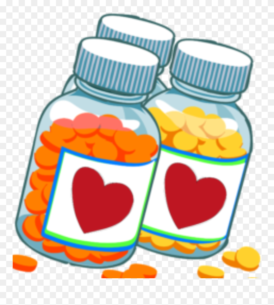 Medicine Clipart Vitamin Bottle, Medicine Vitamin Bottle - Vitamins Clipart - Png Download