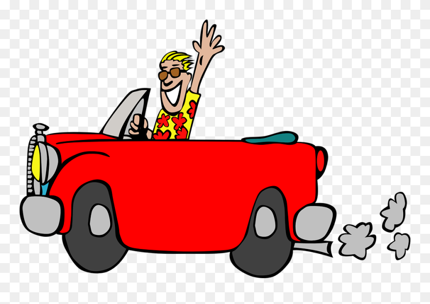 Car Driving Clip Art - Png Download