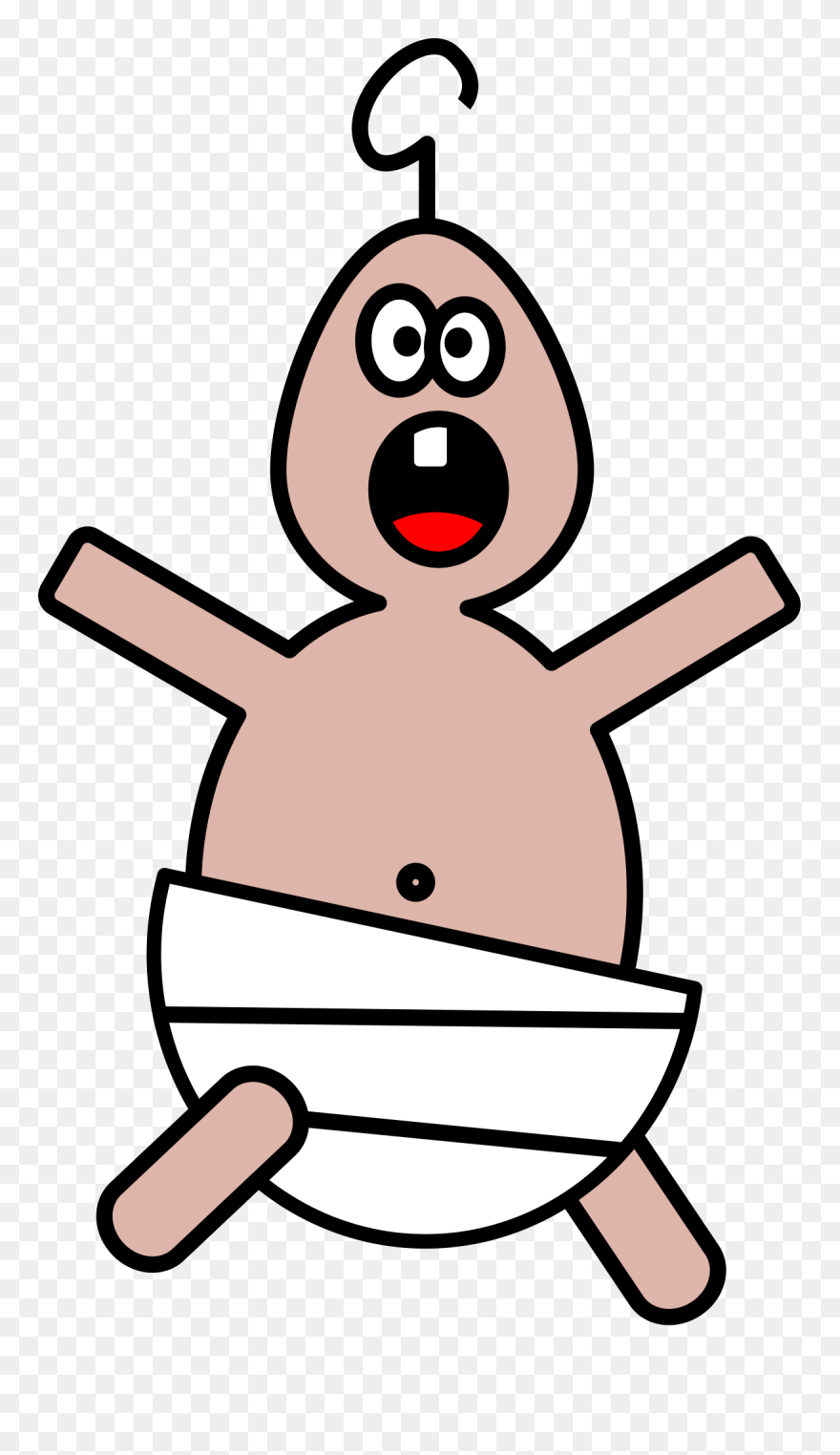 Weird Cartoon Baby Clipart