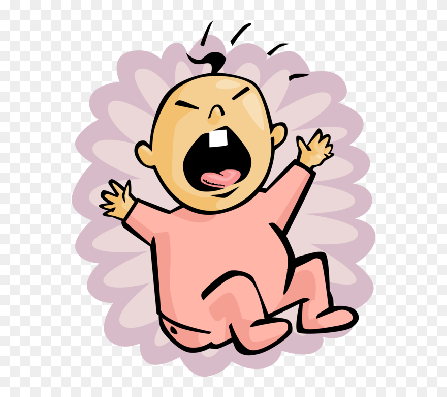 Infant Clipart Baby Cry - Newborn Clipart - Png Download