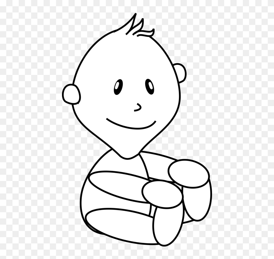 Emotion,art,monochrome Photography - Outline Of A Baby Clipart