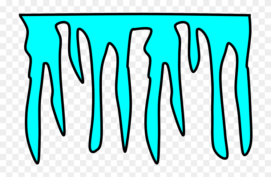 Icicle, Bright Blue Clipart
