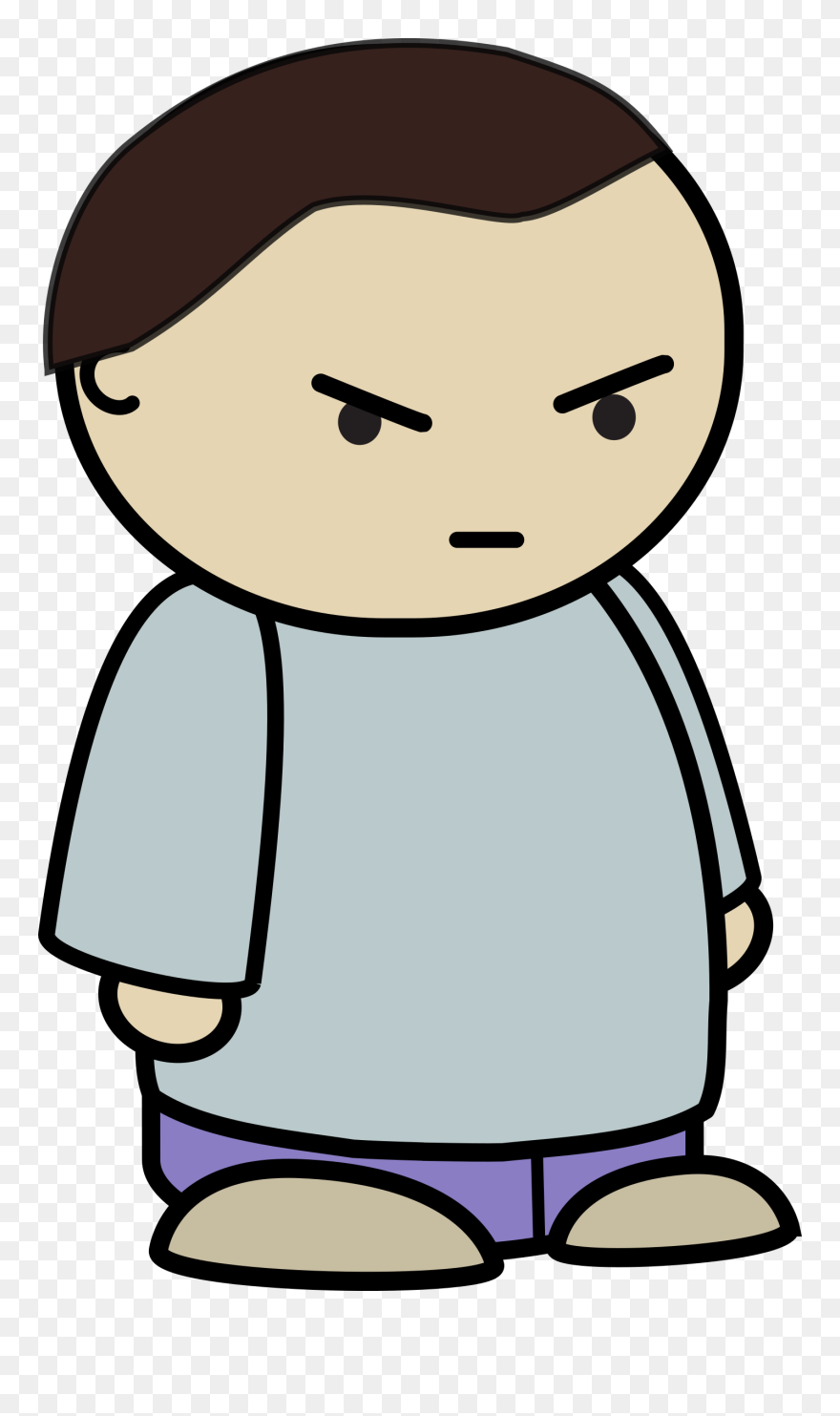 Mix And Match Character Ron Angry Side - Angry Character Png Clipart