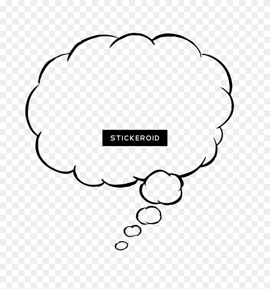 Thought Bubble Transparent Png Transparent Background - Thinking Bubble Clipart