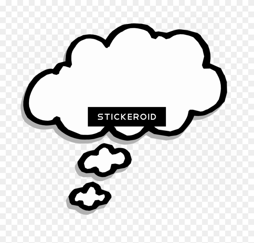 Transparent Background Caption Bubble Clip Art , Png - Thought Bubble Cartoon Png