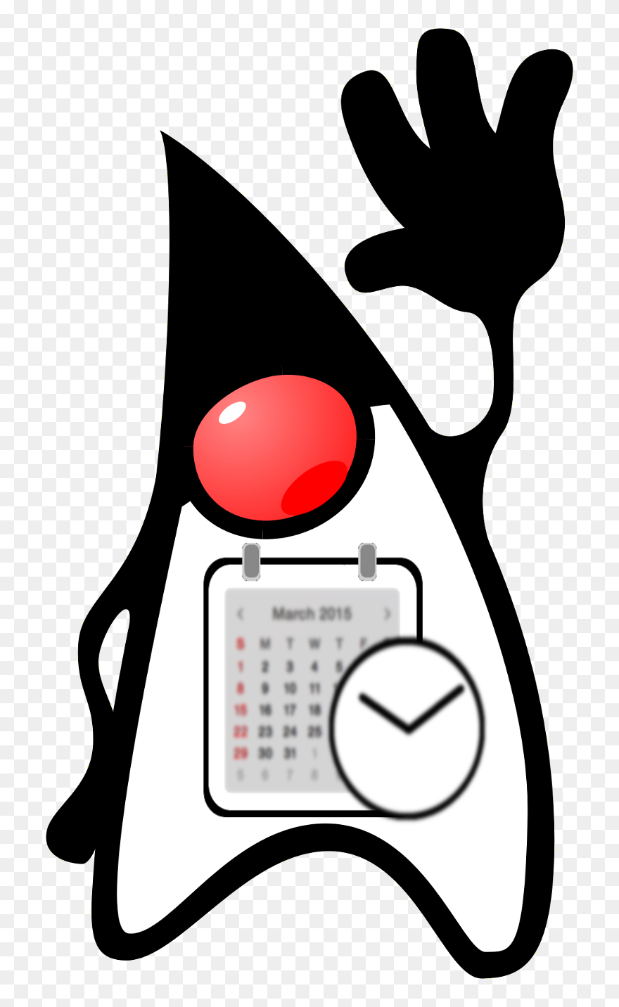 Clipart Calendar Time Period - Duke Java - Png Download