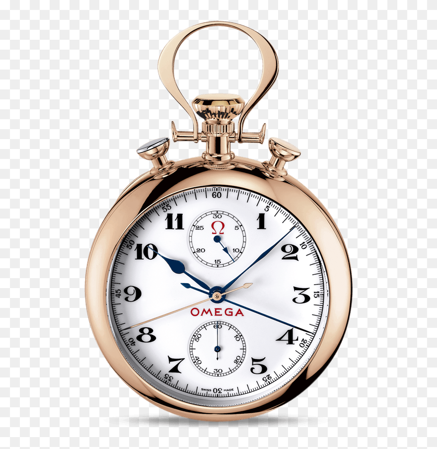 Olympic Pocket Watch Red Gold On Red Gold - Omega Olympic Pocket Watch Clipart