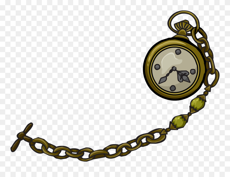 Club Penguin Rewritten Wiki - Pocket Watch With Chain Clipart Png Transparent Png