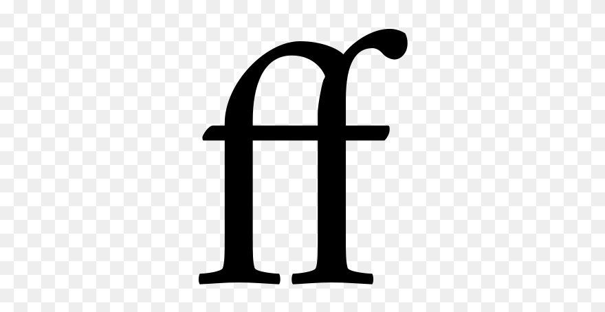 Ligature Ff - Ff Ligatur Clipart