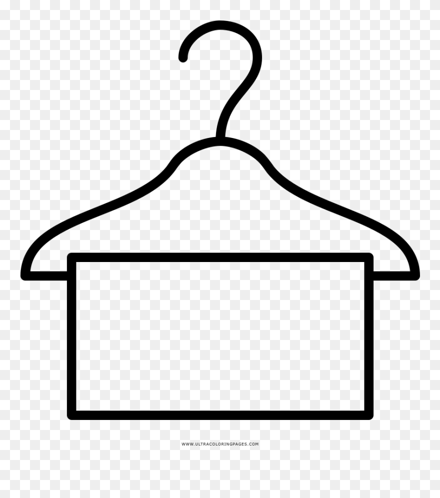 Towel Coloring Page - Line Art Clipart