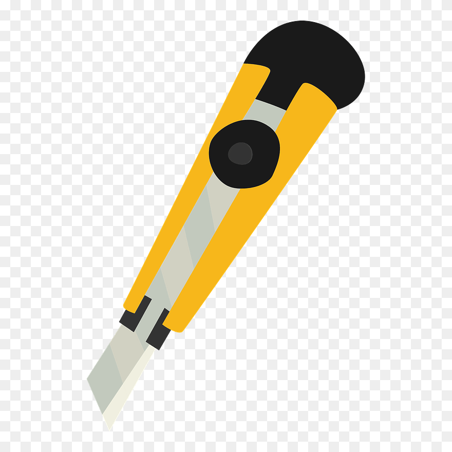 Utility Knife Stationery Clipart - カッター イラスト フリー 素材 - Png Download