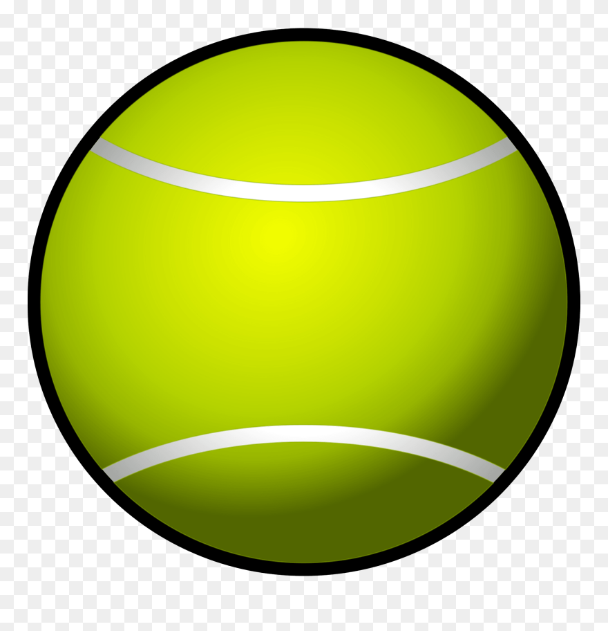 Clip Art Tennis Ball - Png Download