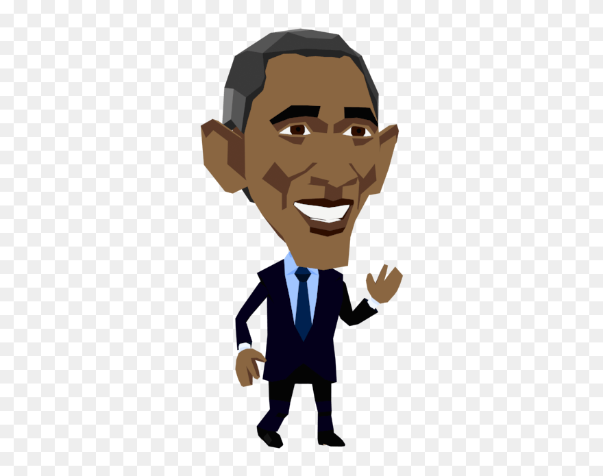 Barack Obama Caricature - Cartoon Clipart