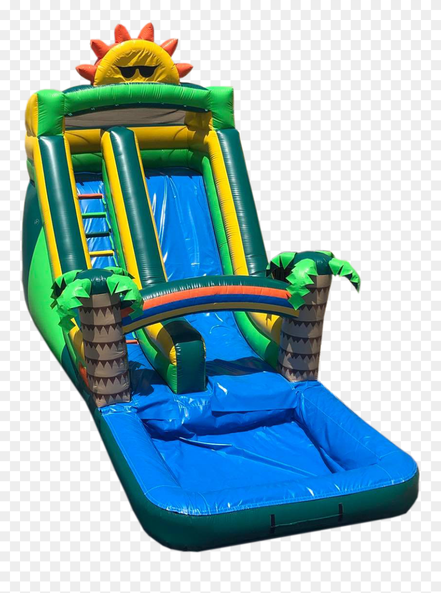 Ws076 Tropical Water Slide Inflatable Clipart (5645341) PinClipart