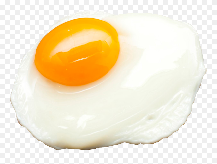 Transparent Fried Egg Clipart Black And White - Transparent Poached Eggs Png