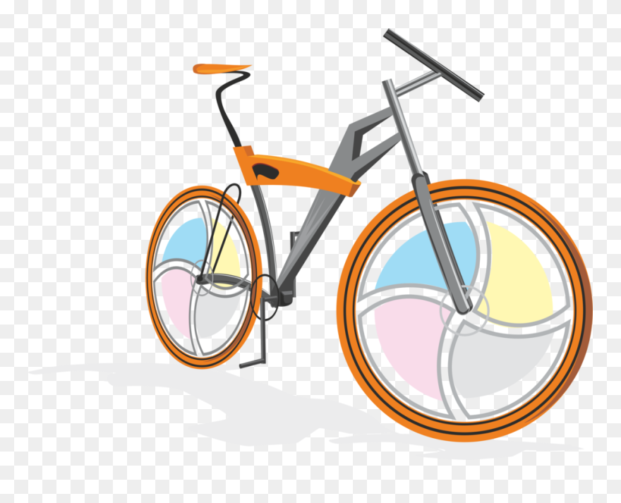 Cycling,spoke,bicycle Handlebar - Bicycle Clip Art - Png Download