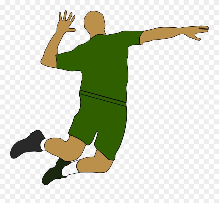 Volleyball Spike Svg Clip Arts - Spike Of Volleyball Clipart - Png Download