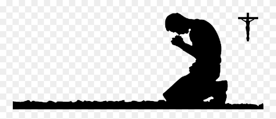 Christianity Christian Prayer Christian Church Christian - Prayer Clipart Black And White - Png Download