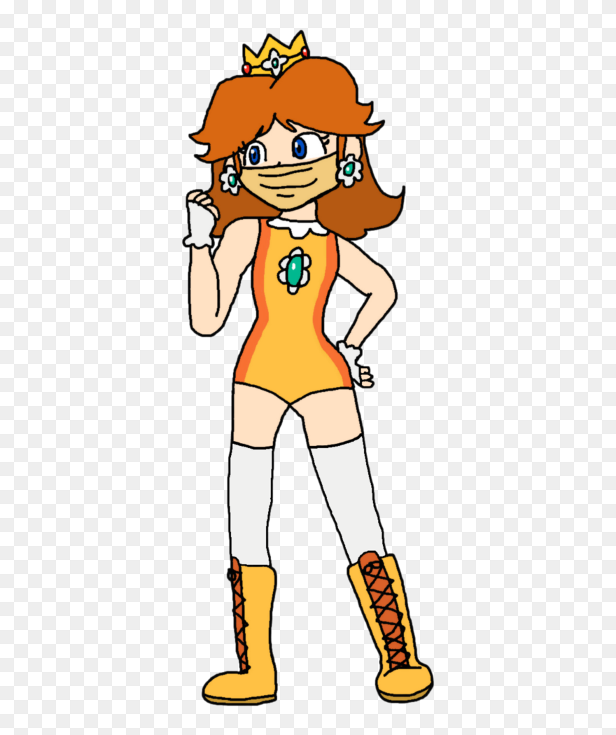 Wrestlers Clipart Wrestling Move - Mario Odyssey Daisy Swimsuit - Png Download