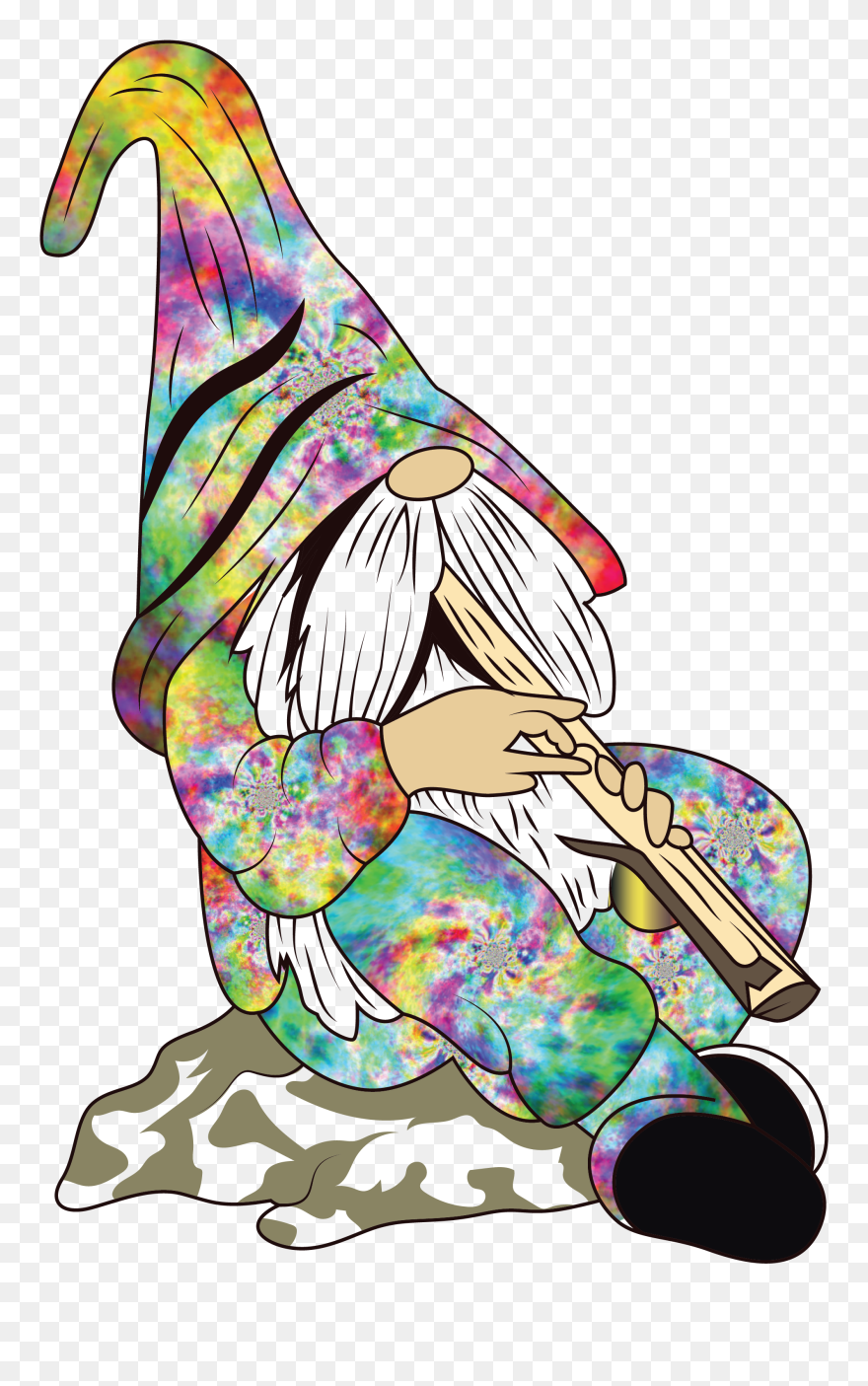 Hippie Gnome Svg Clipart