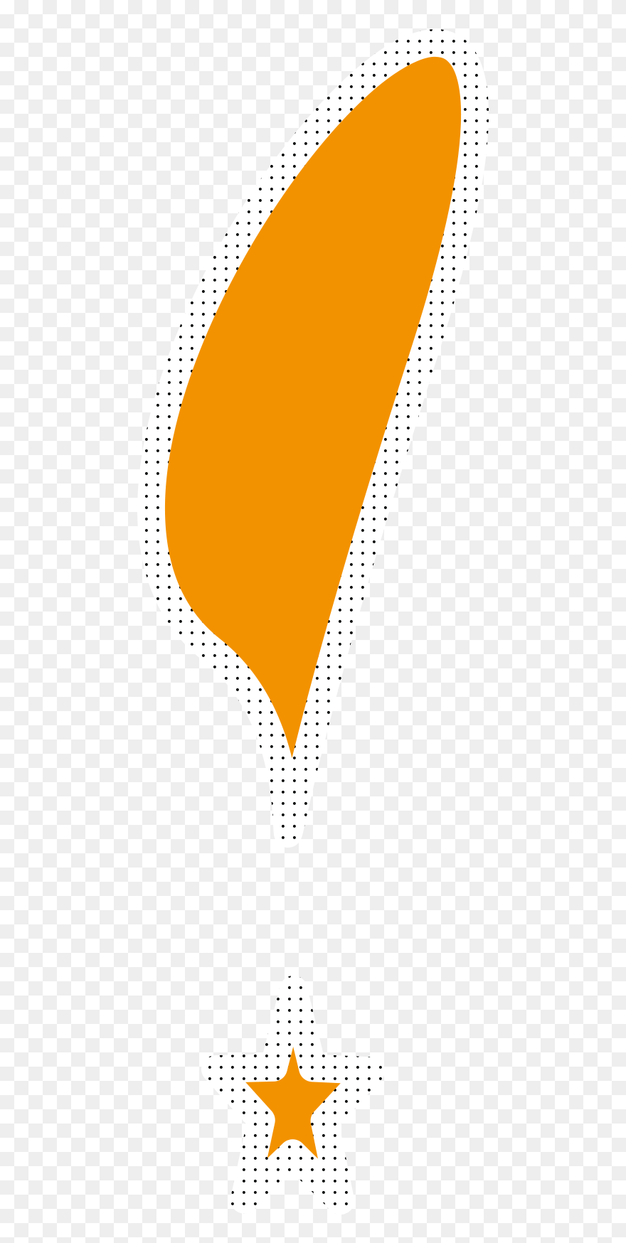 Exclamation Point Transparent Orane Clipart