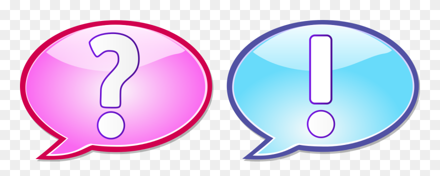 Pink Clipart Exclamation Mark - סימן שאלה וסימן קריאה - Png Download