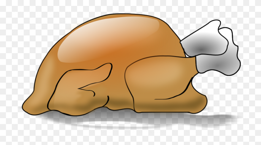 Cooked Turkey Graphic Clipart Svg Black And White Download - Cooked Turkey Clipart Transparent - Png Download