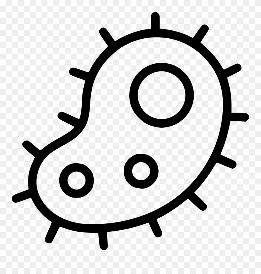 Virus Clipart Svg - Transparent Background Bacteria Clipart - Png Download