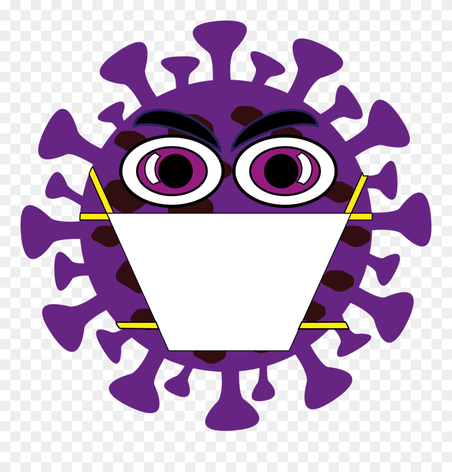 Coronavirus Drawing Clipart Cute - Png Download