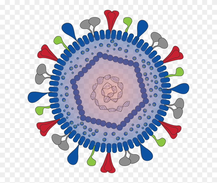 Herpes Simplex Virus Cartoon Clipart