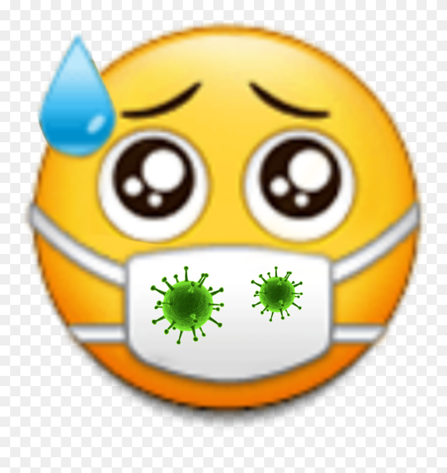 #emoji #virus #coronavirus #corona #picsart #emojiedit - Emoji Medical Mask Png Clipart