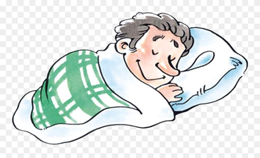 Sleep Cartoon A Old Man Transprent - Man Is Sleeping Png Clipart