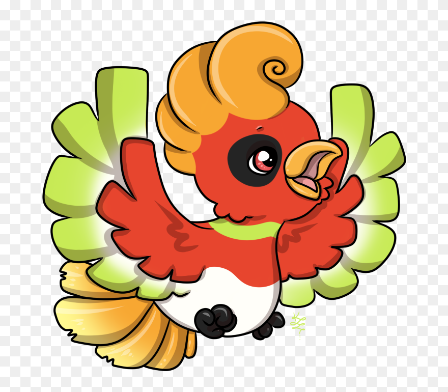 Cute Ho Oh Clipart