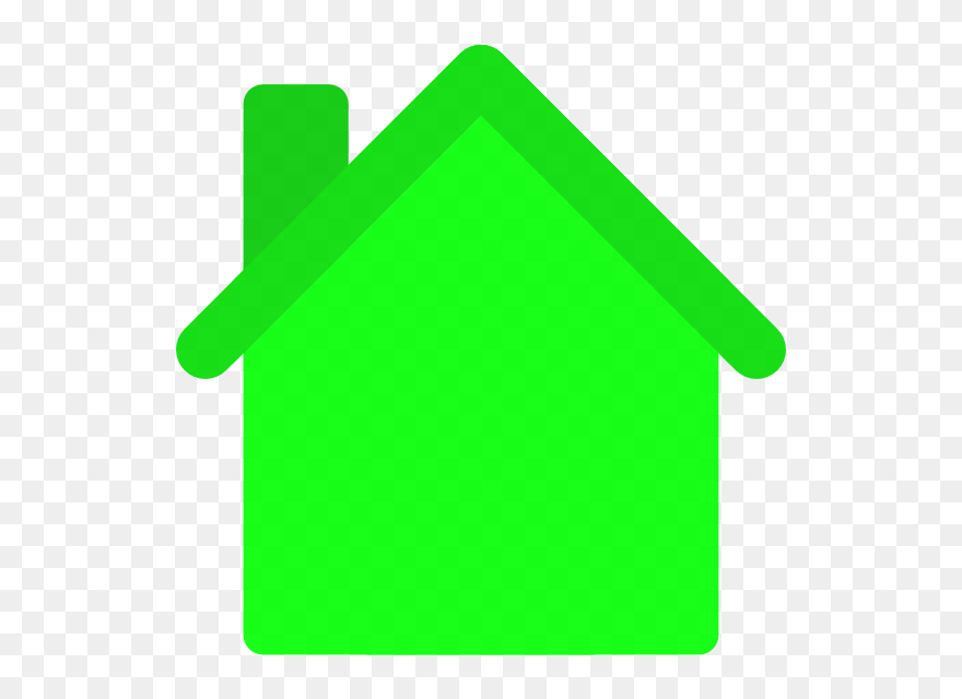Small Green House Cartoon Clipart