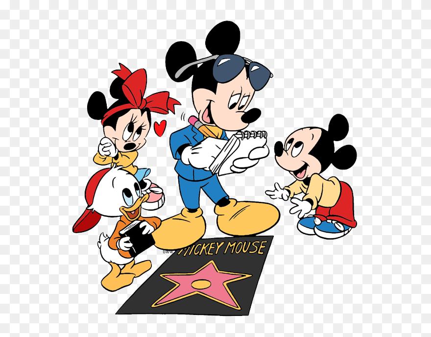 Mickey Mouse & Friends Clip Art - Mickey Mouse Signing Autograph - Png Download