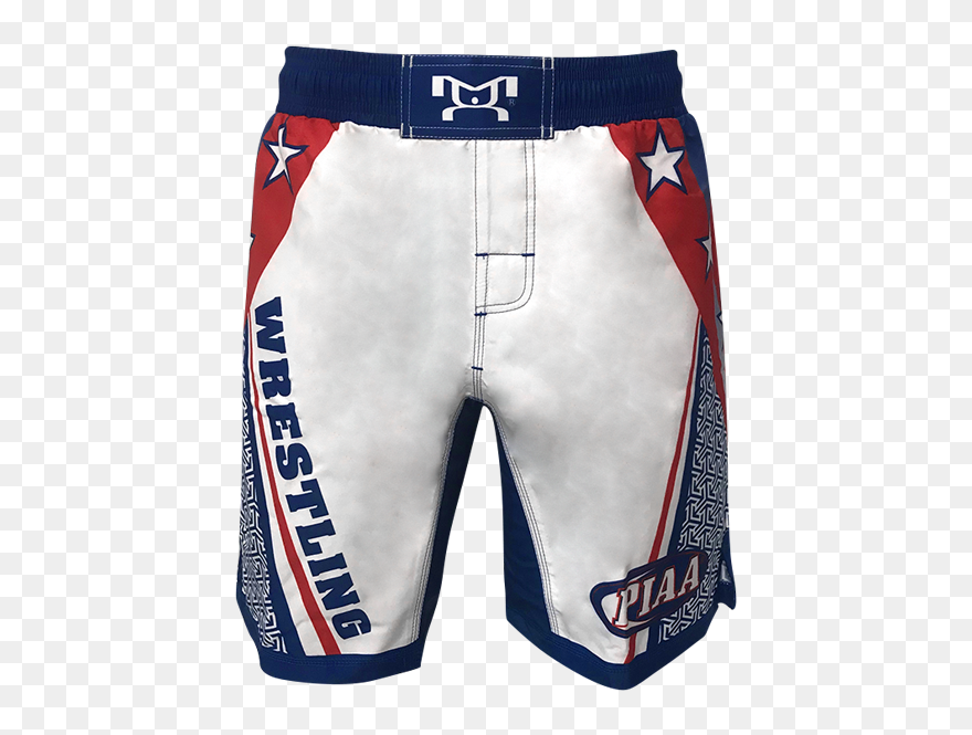 Red White And Blue Wrestling Trunks Clipart