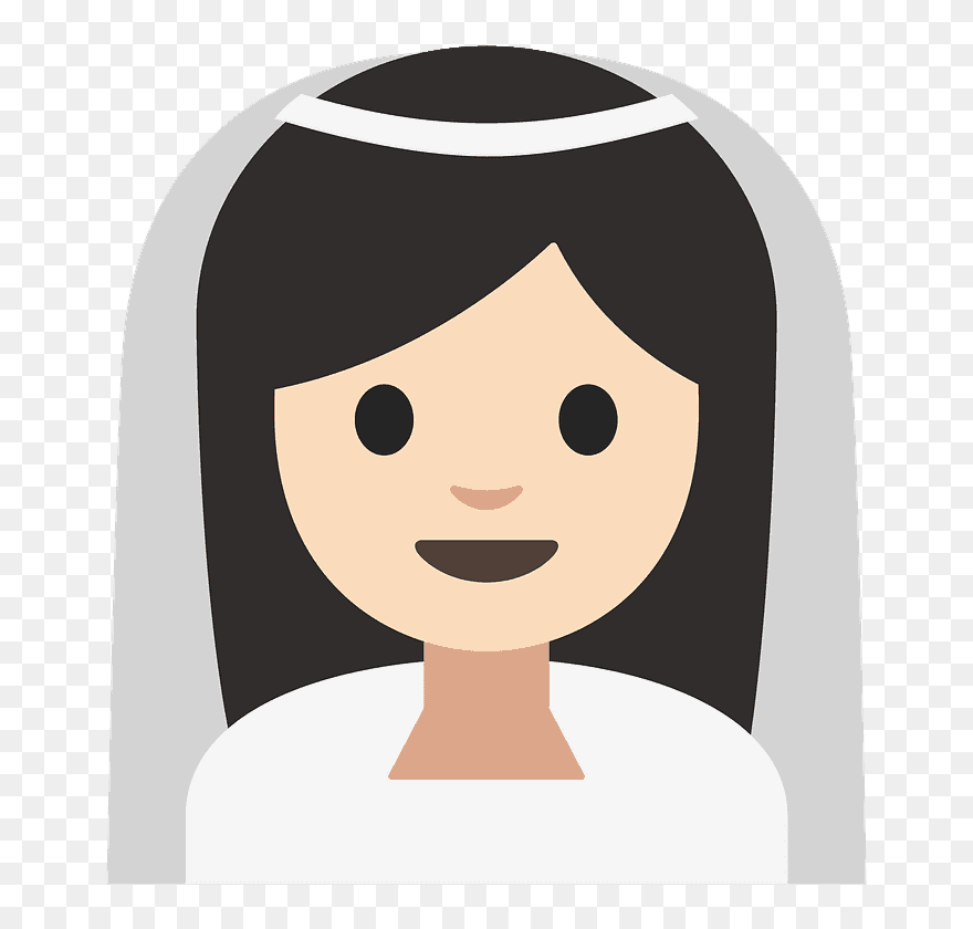 Person With Veil Emoji Clipart - Png Download