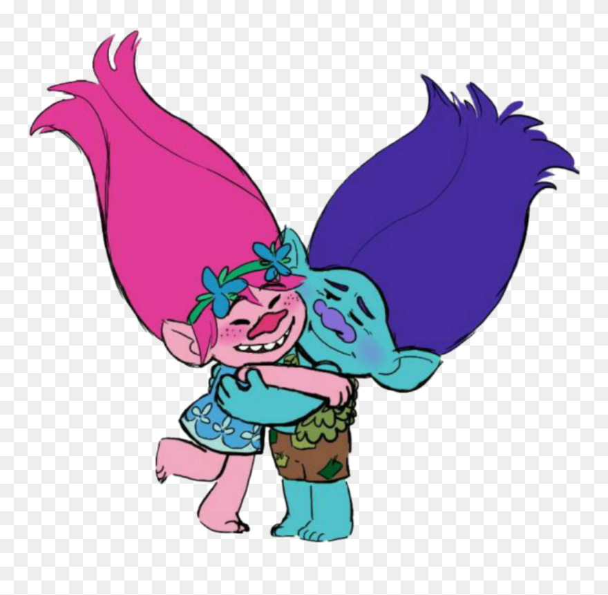 #branch #poppy #broppy #trolls #dreamworkstrolls #dreamworkstrollsbranch - Branch And Poppy Trolls Clipart