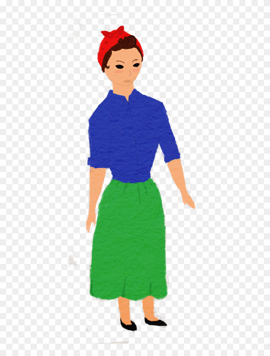 Transparent Skirt Clipart - Standing - Png Download
