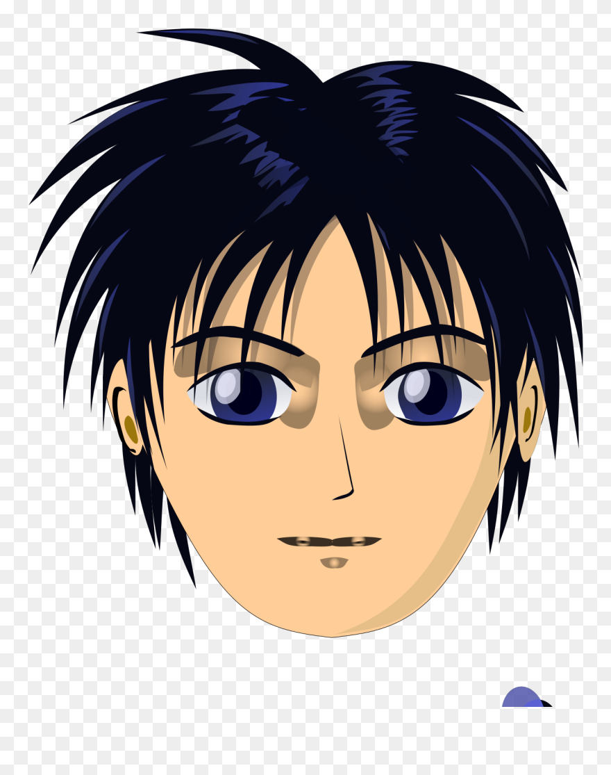 Straight Hair Boy Cartoon Clipart