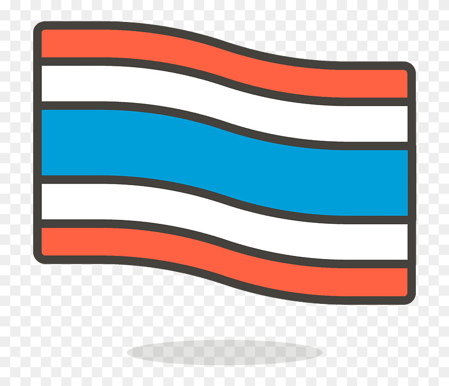 Thailand Flag Emoji Clipart - Transparent Us Flag Emoji - Png Download