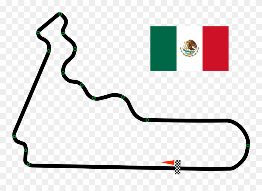 Autódromo Hermanos Rodríguez - Mexico Flag Clipart