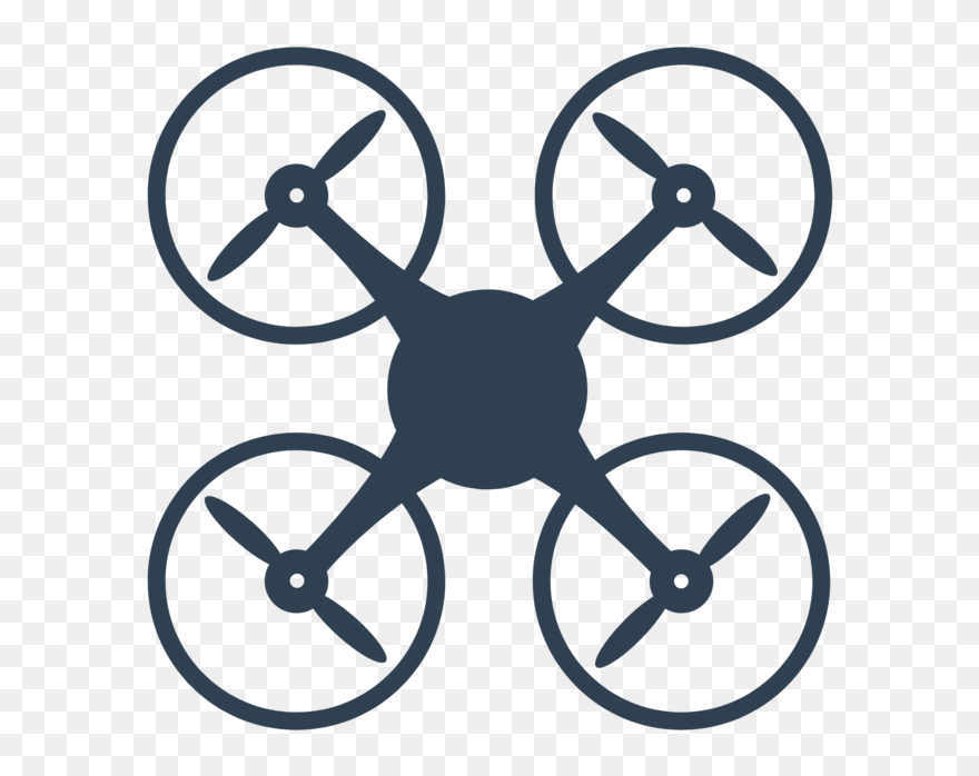 Drone Black And White Clipart Gif , Png Download - Transparent Background Drone Clipart