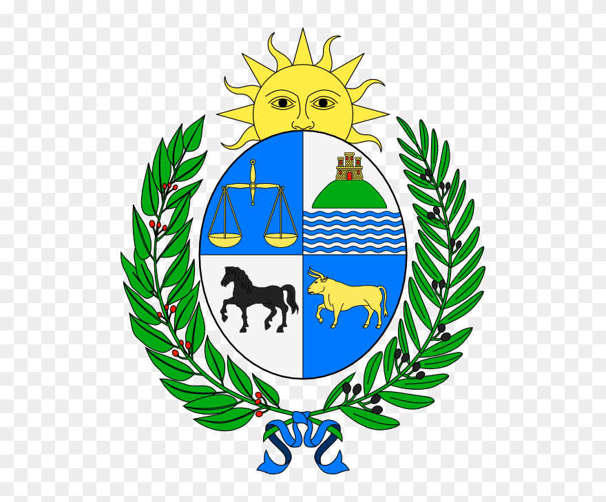 Bandera Y Escudo De Uruguay Clipart