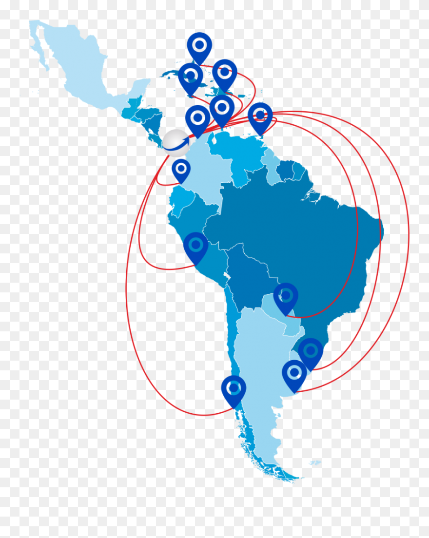 Latin America Map Png Clipart