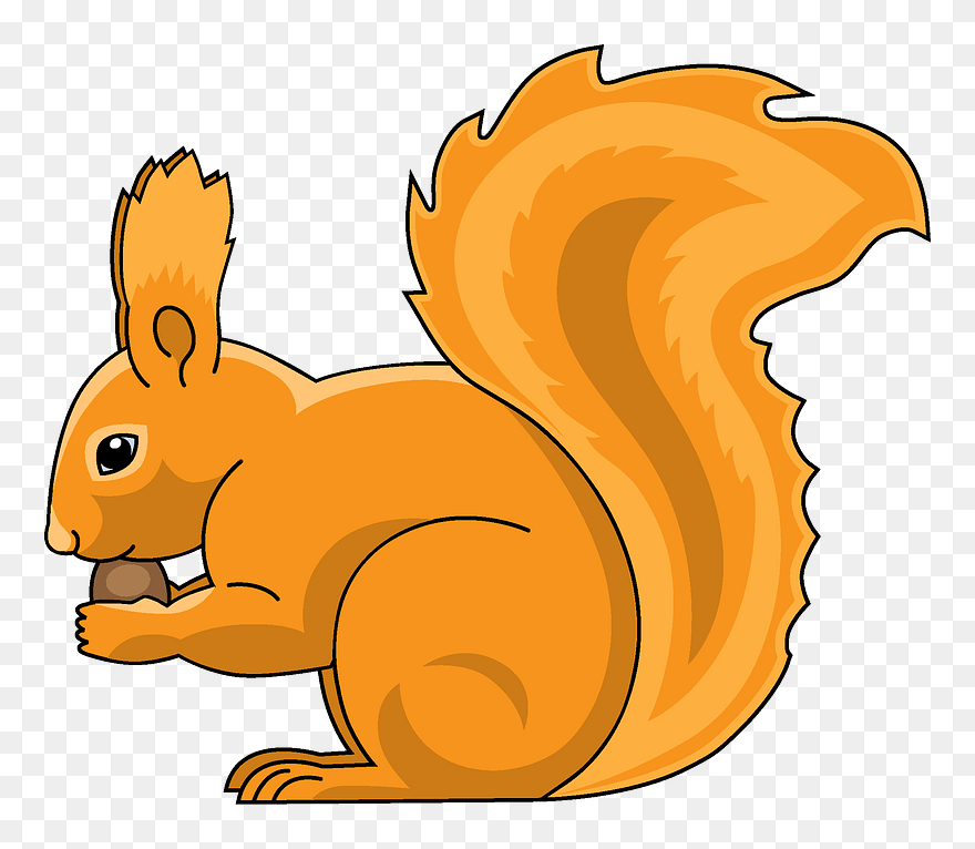 Squirrel Clipart - Fox Squirrel - Png Download