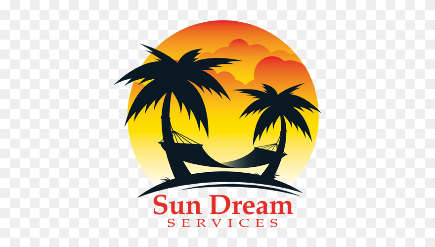 Sun Dream Logo Final Web - Hammock Silhouette Clipart