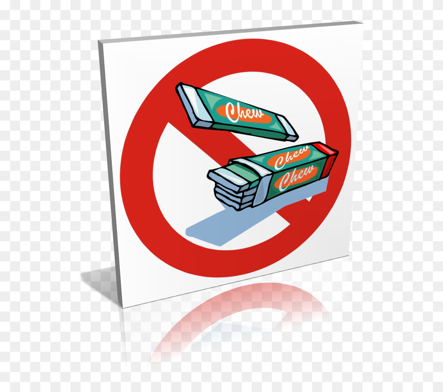 Panneau Chewing-gum Interdit - De Chewing Gum Interdit Clipart