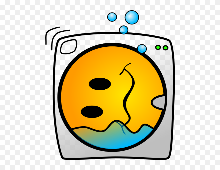 Washing Machine - Sick Washing Machine Clip Art - Png Download